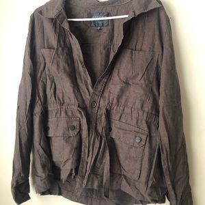 Deep olive/brown cloth blazer